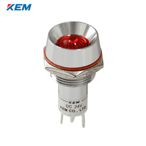 한국전재 KEM LED 인디케이터 16파이 고휘도 AC110V 적색 KLRAU-16A110R