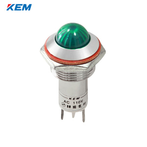 한국전재 KEM LED 인디케이터 16파이 고휘도 AC220V 녹색 KLHRANU-16A220G