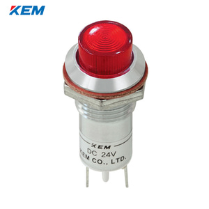 한국전재 KEM LED 인디케이터 12파이 고휘도 DC12V 적색 KLCU-12D12R