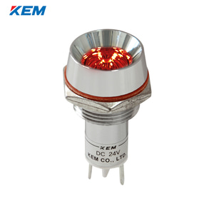 한국전재 KEM LED 인디케이터 16파이 고휘도 DC48V 적색 KLU-16D48R