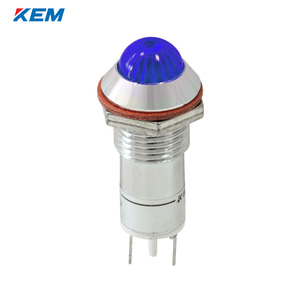 한국전재 KEM LED 인디케이터 12파이 고휘도 DC48V 청색 KLHRANU-12D48B