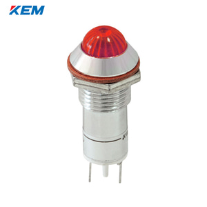 한국전재 KEM LED 인디케이터 12파이 고휘도 DC48V 적색 KLHRANU-12D48R