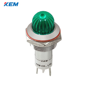 한국전재 KEM LED 인디케이터 16파이 고휘도 DC12V 녹색 KLCRAU-16D12G