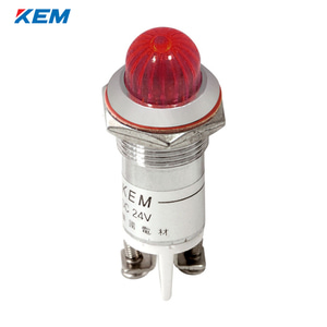 한국전재 KEM LED 인디케이터 16파이 볼트형 고휘도 AC110V 적색 KLHRAU-16A110RT