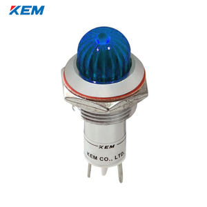 한국전재 KEM LED 인디케이터 16파이 고휘도 DC24V 청색 KLCRAU-16D24B