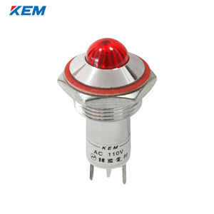 한국전재 KEM LED 인디케이터 16파이 고휘도 AC110V 적색 KLHRAU-16A110R