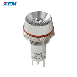 한국전재 KEM LED 인디케이터 16파이 고휘도 AC110V 백색 KLRAU-16A110W