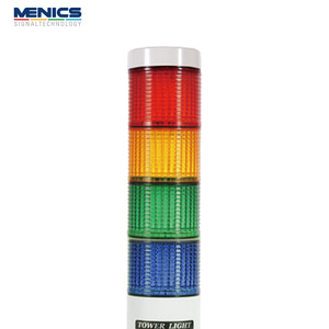 메닉스 56파이 LED 타워등 점등 4단 AC 90-240V PTE-AD-4FF-RYGB