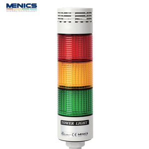 메닉스 56파이 LED 타워등 점등 부저 3단 AC DC 겸용 24V PTE-LCB-302-RYG