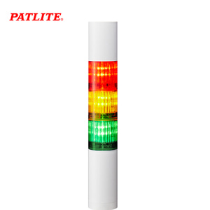 페트라이트 시그널 타워램프 부저 40파이 3단 화이트본체 LED 원형브래킷 LR4-302PJBW-RYGZ AC100-240V