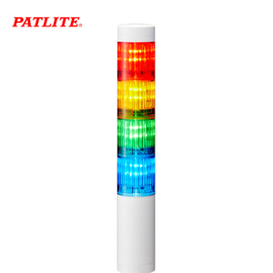 페트라이트 시그널 타워램프 40파이 4단 화이트본체 LED 각도조절 브래킷 LR4-402QJNW-RYGB DC24V