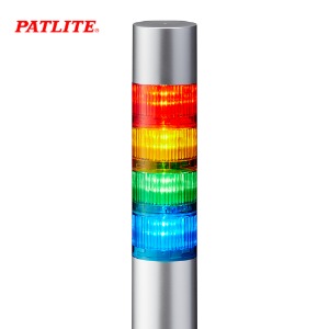 페트라이트 시그널 타워램프 부저형 실버몸체 4단 LED LR6-402PJNU-RYGB DC24V