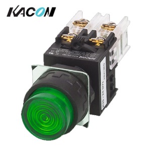 카콘 전구조광 원형누름버튼 22파이 녹색 K22-24G AC220V