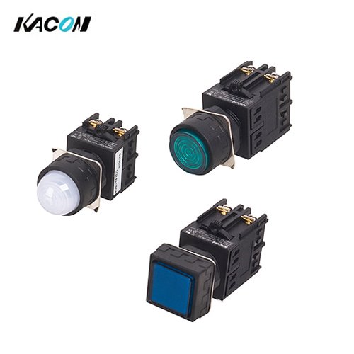 카콘 원형 평형 LED조광 표시등 22파이 적색 K22-17R RF DC24V
