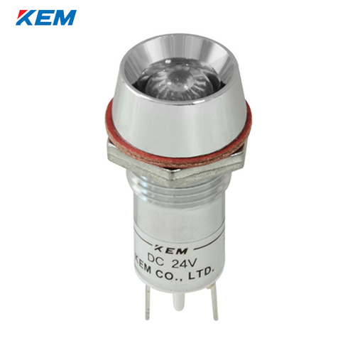 한국전재 KEM LED 인디케이터 12파이 고휘도 DC48V 백색 KLRAU-12D48W