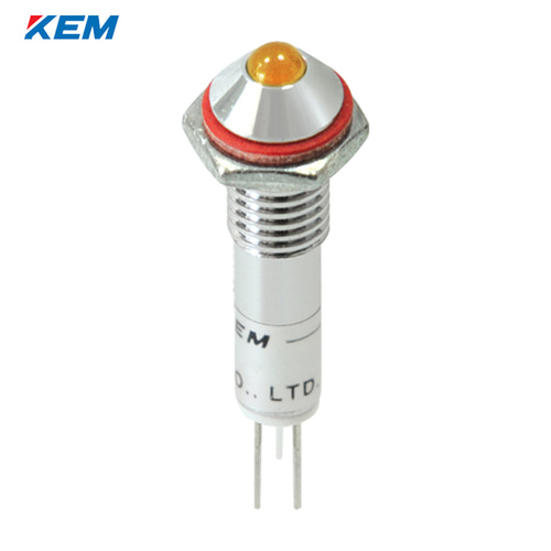 한국전재 KEM LED 인디케이터 6Φ 6파이 AC220V 황색 KLH-06A220Y