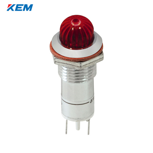 한국전재 KEM LED 인디케이터 12파이 고휘도 DC24V 적색 KLCRAU-12D24R
