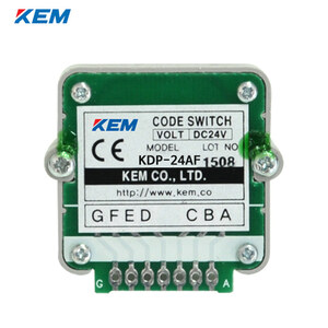 한국전재 KEM 코드 스위치 기본형 KDP-24AF 10개