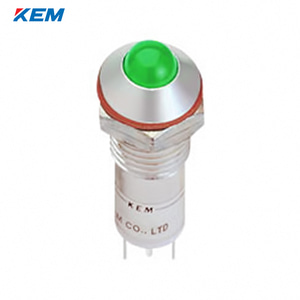 한국전재 KEM LED 인디케이터 12파이 일반휘도 DC12V 녹색 KLH-12D12G