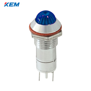 한국전재 KEM LED 인디케이터 12파이 고휘도 AC110V 청색 KLHRANU-12A110B