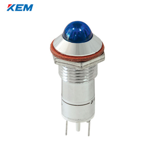한국전재 KEM LED 인디케이터 12파이 고휘도 AC110V 청색 KLHRAU-12A110B
