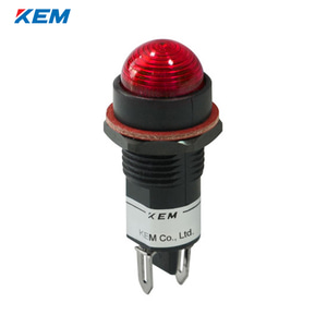 한국전재 KEM LED 인디케이터 12파이 플라스틱 고휘도 DC12V 적색 KLPRBU-12D12R