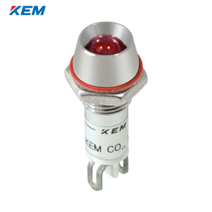 한국전재 KEM LED 인디케이터 8파이 일반휘도 DC3V 적색 KL-08D03R 100개단위