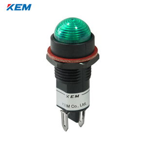 한국전재 KEM LED 인디케이터 12파이 플라스틱 고휘도 DC48V 녹색 KLPRBU-12D48G