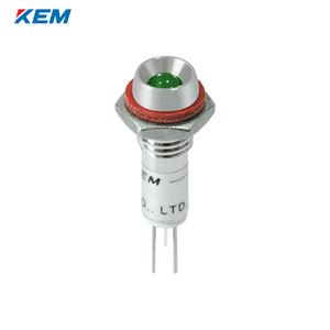 한국전재 KEM LED 인디케이터 6Φ 6파이 DC5V 녹색 KL-06D05G 100개