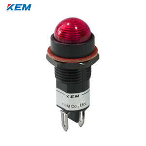 한국전재 KEM LED 인디케이터 12파이 플라스틱 고휘도 AC110V 적색 KLPRBU-12A110R