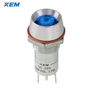 한국전재 KEM LED 인디케이터 12파이 고휘도 AC110V 청색 KLRAU-12A110B