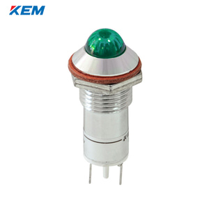 한국전재 KEM LED 인디케이터 12파이 고휘도 AC110V 녹색 KLHRAU-12A110G