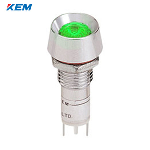 한국전재 KEM LED 인디케이터 10파이 고휘도 DC3V 녹색 KLBRAU-10D03G