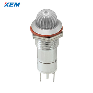 한국전재 KEM LED 인디케이터 12파이 고휘도 AC220V 백색 KLCRAU-12A220W