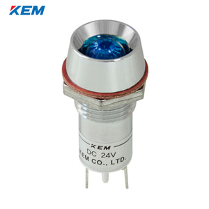 한국전재 KEM LED 인디케이터 12파이 고휘도 DC3V 청색 KLRAU-12D03B