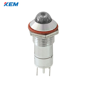 한국전재 KEM LED 인디케이터 12파이 고휘도 AC220V 백색 KLHRAU-12A220W