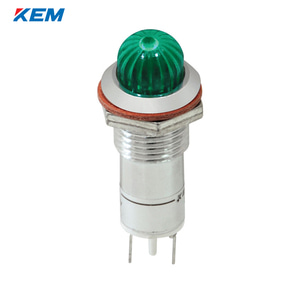 한국전재 KEM LED 인디케이터 12파이 고휘도 DC48V 녹색 KLCRAU-12D48G