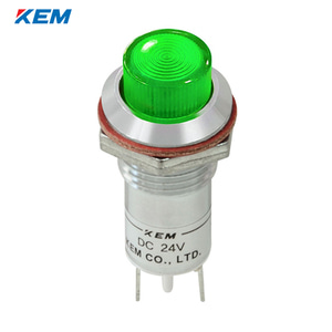 한국전재 KEM LED 인디케이터 12파이 고휘도 AC220V 녹색 KLCU-12A220G