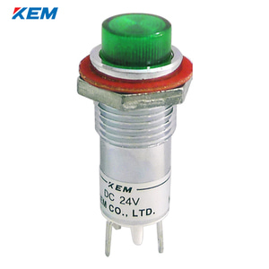 한국전재 KEM LED 인디케이터 12파이 고휘도 AC110V 녹색 KLGU-12A110G