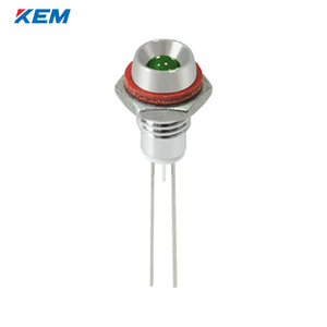 한국전재 KEM LED 인디케이터 6Φ 6파이 DC3V 녹색 KL-06D03G 100개