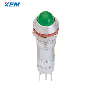 한국전재 KEM LED 인디케이터 10파이 일반휘도 AC220V 녹색 KLH-10A220G