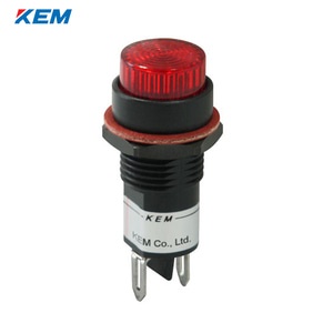 한국전재 KEM LED 인디케이터 12파이 플라스틱 고휘도 AC110V 적색 KLPU-12A110R