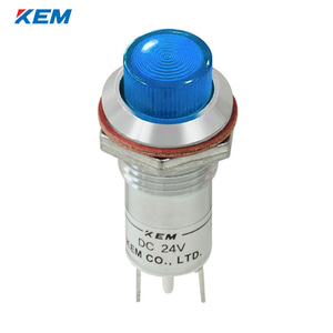 한국전재 KEM LED 인디케이터 12파이 고휘도 AC220V 청색 KLCU-12A220B