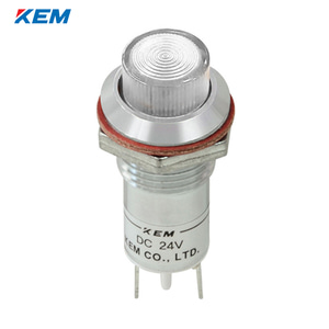 한국전재 KEM LED 인디케이터 12파이 고휘도 AC220V 백색 KLCU-12A220W