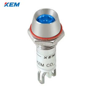 한국전재 KEM LED 인디케이터 8파이 고휘도 DC3V 청색 KLU-08D03-B