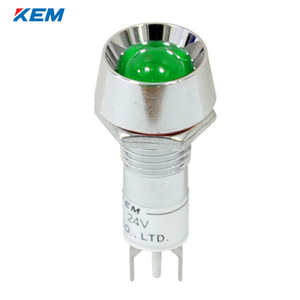 한국전재 KEM LED 인디케이터 10파이 일반휘도 AC220V 녹색 KLB-10A220G