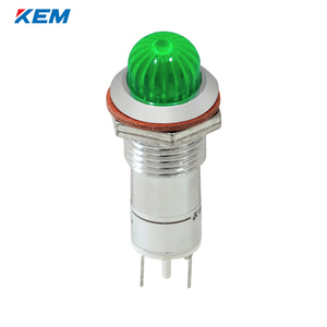 한국전재 KEM LED 인디케이터 12파이 고휘도 AC110V 녹색 KLCRAU-12A110G