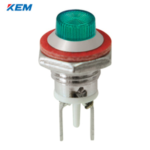 한국전재 KEM LED 인디케이터 8파이 고휘도 DC3V 녹색 KLCU-08D03G