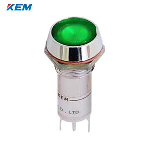 한국전재 KEM LED 인디케이터 12파이 고휘도 AC110V 녹색 KLEU-12A110G