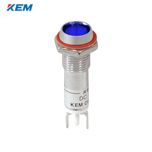 한국전재 KEM LED 인디케이터 8파이 고휘도 AC110V 청색 KLDU-08A110-B
